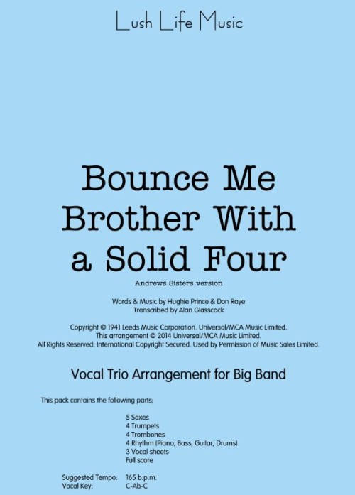 BOUNCE ME BROTHER WITH A SOLID FOUR (Andrews Sisters)